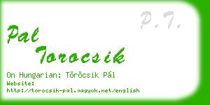 pal torocsik business card